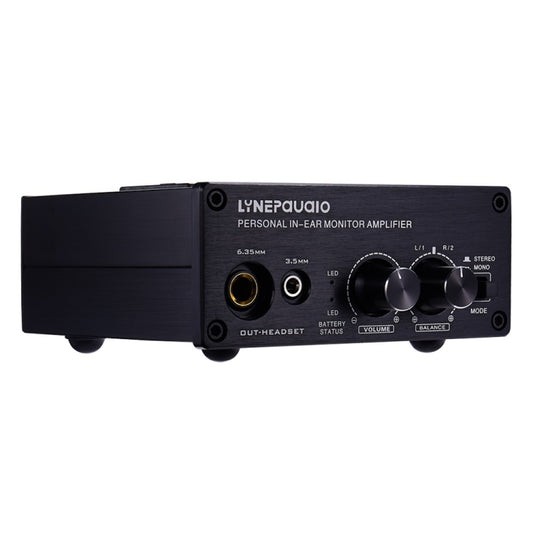LINEPAUDIO B982 Power Amplifier Instrument Drummer Earphone Monitor Signal Amplifier, Dual XLR Input (Black) -  by buy2fix | Online Shopping UK | buy2fix