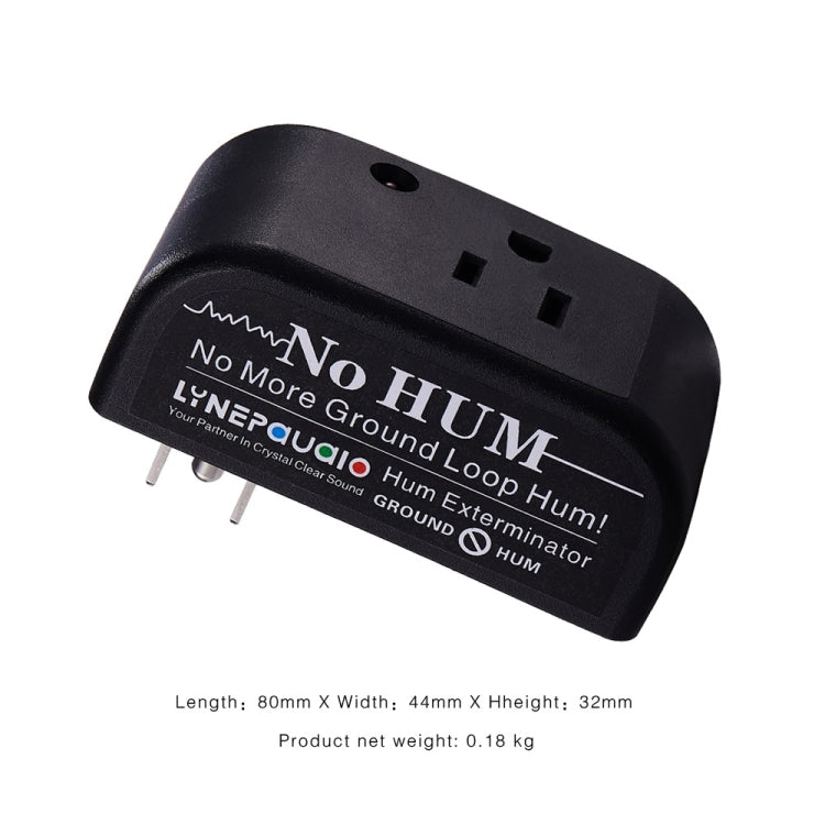 LINEPAUDIO B983 AC Ground Circuit No-Hum Buzz Eliminator, US Plug (Black) -  by buy2fix | Online Shopping UK | buy2fix
