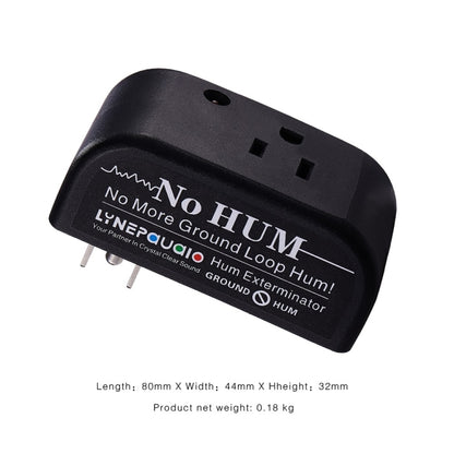 LINEPAUDIO B983 AC Ground Circuit No-Hum Buzz Eliminator, US Plug (Black) -  by buy2fix | Online Shopping UK | buy2fix