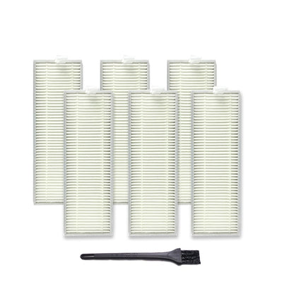 XI267 6 PCS I259 Filter + G101 Small Black Brush for ILIFE A7 A9 - For ILIFE Accessories by buy2fix | Online Shopping UK | buy2fix