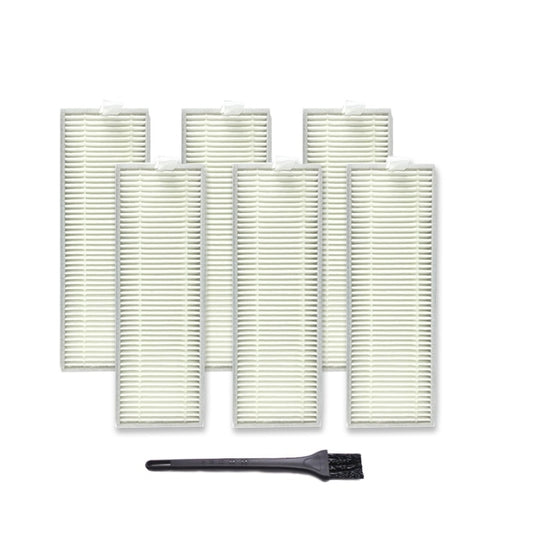 XI267 6 PCS I259 Filter + G101 Small Black Brush for ILIFE A7 A9 - For ILIFE Accessories by buy2fix | Online Shopping UK | buy2fix
