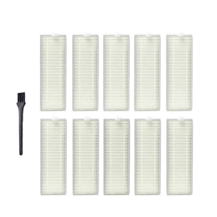 XI268 10 PCS I259 Filter+ G101 Small Black Brush for ILIFE A7 A9 - For ILIFE Accessories by buy2fix | Online Shopping UK | buy2fix