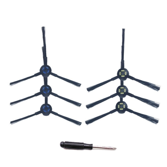 XI270 3 Pairs I258 Side Brush + G601 Black Screwdriver for ILIFE V8S / A9 / A7 / X750 / X800 / X787 / X785 - For ILIFE Accessories by buy2fix | Online Shopping UK | buy2fix