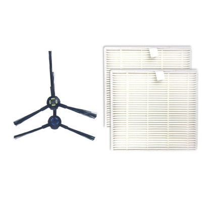 XI279 1 Pair I258 Side Brush + 2 PCS I206 Filter for ILIFE V8S - For ILIFE Accessories by buy2fix | Online Shopping UK | buy2fix