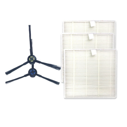XI280 1 Pair I258 Side Brush + 3 PCS I206 Filter for ILIFE V8S - For ILIFE Accessories by buy2fix | Online Shopping UK | buy2fix