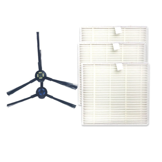 XI280 1 Pair I258 Side Brush + 3 PCS I206 Filter for ILIFE V8S - For ILIFE Accessories by buy2fix | Online Shopping UK | buy2fix
