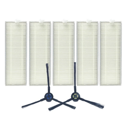 XI287 5 PCS I259 Filter +1 Pair I258 Side Brush for ILIFE A7 / A9 - For ILIFE Accessories by buy2fix | Online Shopping UK | buy2fix