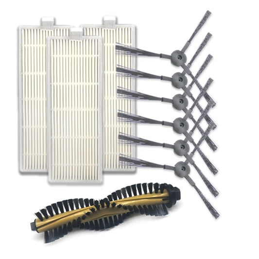 XI216 A Pair K614 Side Brushes + 3 PCS I207 Filters +I202 Main Brush Sets for ILIFE A4 - For ILIFE Accessories by buy2fix | Online Shopping UK | buy2fix