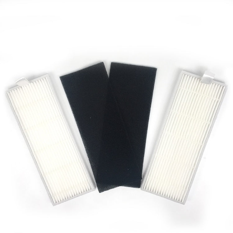 XI217 4 Pairs K614 Side Brushes + 4 PCS I207 Filters + Main Brush I202 Set for  ILIFE A4 - For ILIFE Accessories by buy2fix | Online Shopping UK | buy2fix