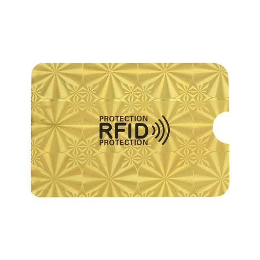 100pcs Aluminum Foil RFID Blocking Credit Card ID Bank Card Case Card Holder Cover, Size: 9 x 6.3cm(Golden Snowflake) - Antimagnetic RFID Package by buy2fix | Online Shopping UK | buy2fix