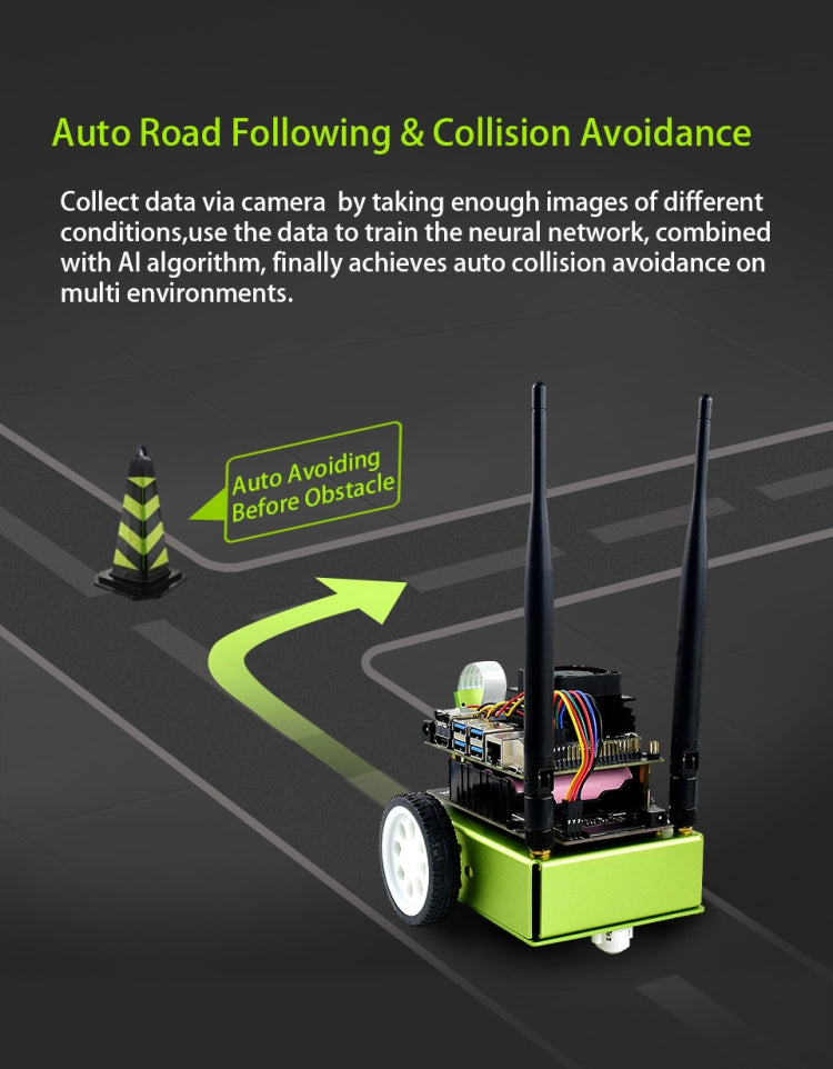 Waveshare JetBot AI Kit, AI Robot Based on Jetson Nano by Waveshare