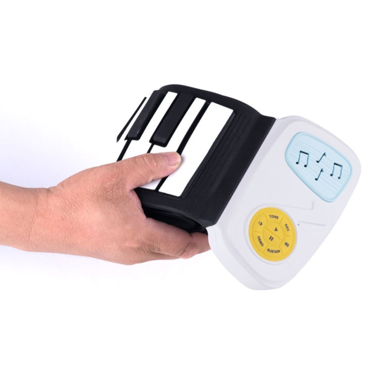 49-key Hand Roll Silicone Children Electronic Piano by buy2fix