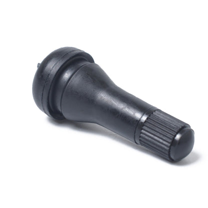 Snap-in Short Black Rubber Valve Stem (TR413) 4-Pack with Valve Core Wrench for Tubeless 0.453 Inch 11.5mm Rim Holes on Standard Vehicle Tires by buy2fix